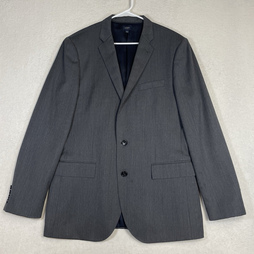J. Crew Men's Ludlow 2010 Suit Jacket 100% Italian Wool Double Vent Blazer 42L - Picture 2 of 13